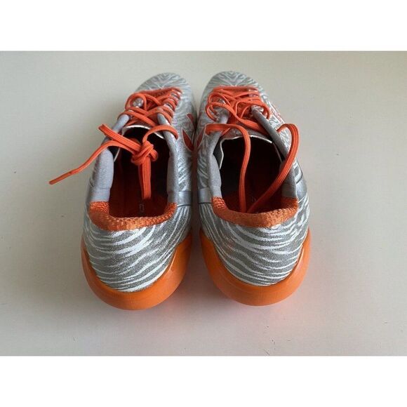 Men’s Sz 15 UNDER ARMOUR UA SPOTLIGHT MC FOOTBALL CLEATS 1287488-180 ORANGE/GRAY - Picture 4 of 8